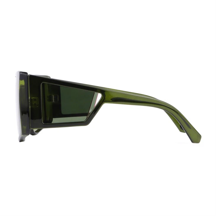 Oversize Unilens Wind Proof Cutout Design Trendy Sunglasses For Men And Women