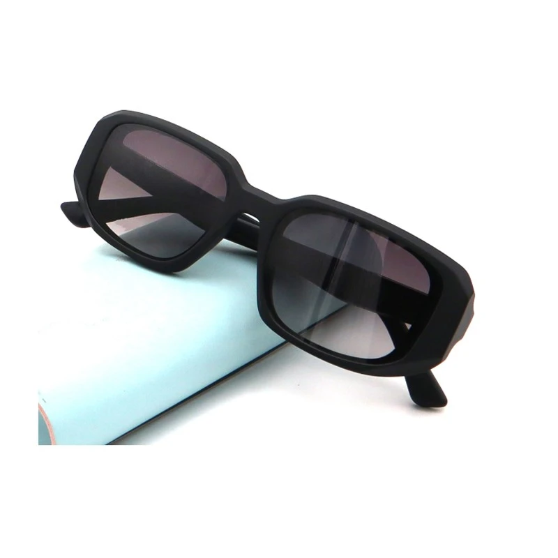 UV400 Protection Rectangle 90s Vintage Fashion Narrow Sunglasses 490742 9